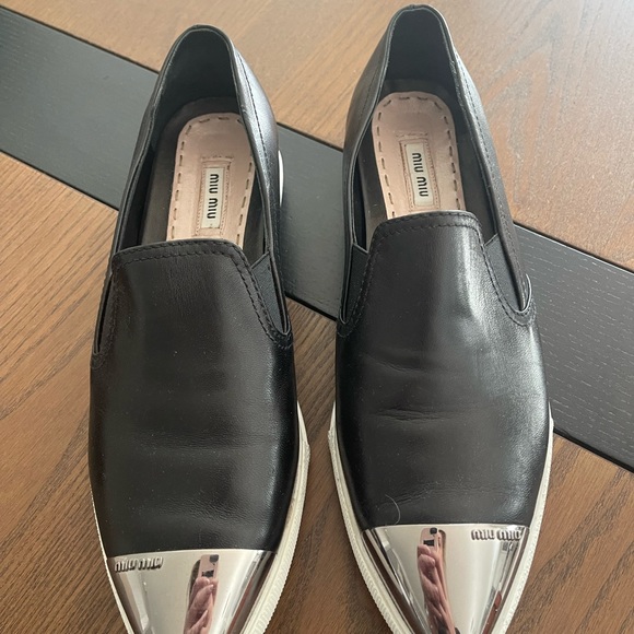 Miu Miu
Metal-Toe Leather Skate Shoes 40.5 - Picture 7 of 11